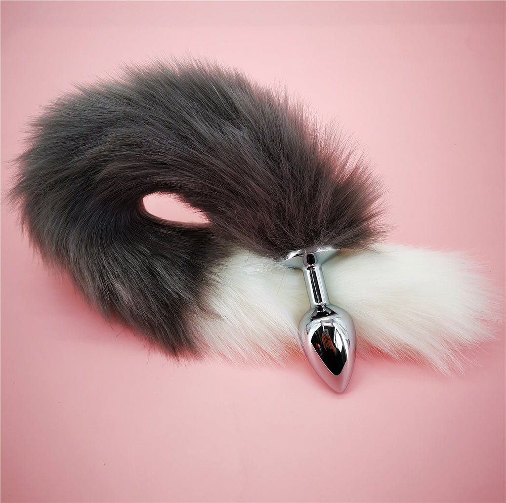 Soft Anal Plug Faux Fox Tail Cosplay Butt Plug Anal Sex Tail Stainless Smooth Steel Butt Plug Anal Sex Toys for Woman Couples - buysextoyth