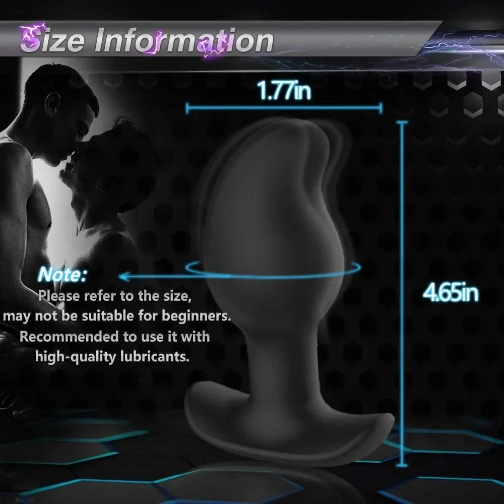 Anal Electric Shock Vibrators Vibrating Plug Anal Prostate Massager Electric Stimulation Butt Plug Sex Toys For Man Woman Couple - buysextoyth