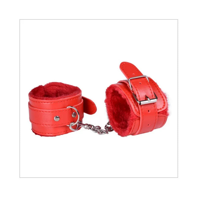 SM Handcuffs Sex Ankle Cuff BDSM Bondage Restraints Soft Plush Handcuff Adult Game 18+ Erotic Couple Sextoy Sex Supplies Shop - buysextoyth