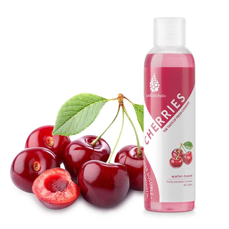 Fruit flavor Water Based Lubricant Lube Lubricants Gel Easy To Clean Products Lubricating Lotion 200ML - buysextoyth
