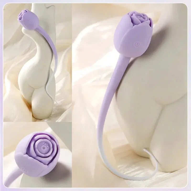 Rose Sucking Sex Toys Dildo Vibrator for Women 3in1 Thrusting G Spot Anal Vibrators Stimulator Female Vibrating Adult Toys - buysextoyth