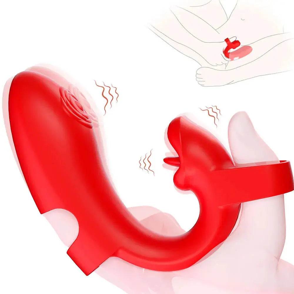 2in1 Wear Finger Vibrator Clitoral G Spot Trigger Stimulator 10 Speed Vaginal Massager Masturbation Sex Toy For women Adult 18 - buysextoyth