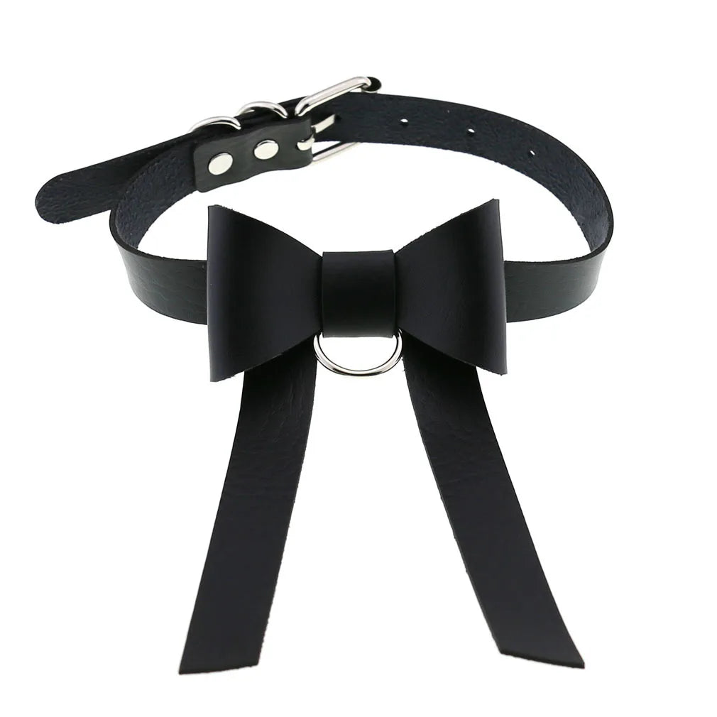 BDSM Different Style Fashion Punk Men Torques Necklace Gothic PU Leather Choker Collar Necklace Women Body Chain - buysextoyth