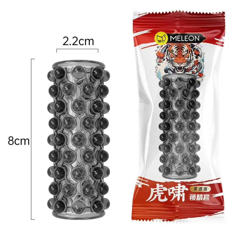 Sex Shop Silicone Reusable Penis Sleeve Delayed Ejaculation Chastity Device Lock Sperm Penis Erection Erotic Sex Toys For Men - buysextoyth