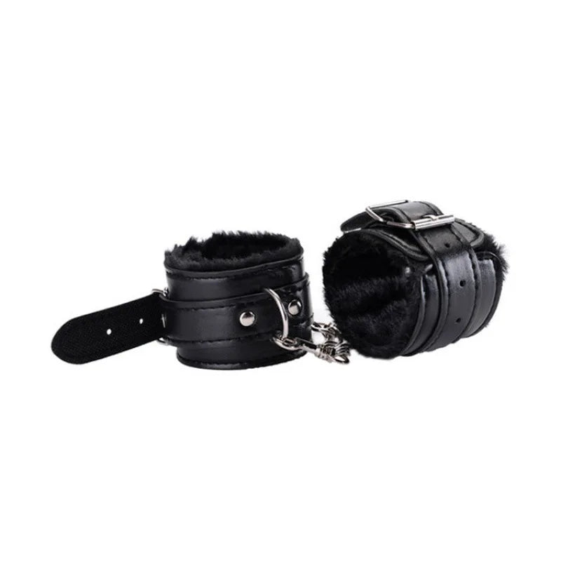SM Handcuffs Sex Ankle Cuff BDSM Bondage Restraints Soft Plush Handcuff Adult Game 18+ Erotic Couple Sextoy Sex Supplies Shop - buysextoyth
