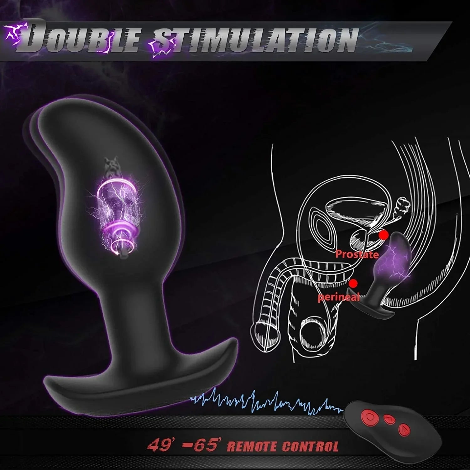 Anal Electric Shock Vibrators Vibrating Plug Anal Prostate Massager Electric Stimulation Butt Plug Sex Toys For Man Woman Couple - buysextoyth
