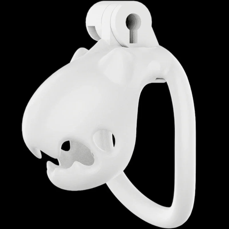 Furry Cute Male Chastity Cage CB Lock SM Flirting Adult Toy Bondage Device for Gay Erotic Urethral Lock with 4Ring Wrapped Penis - buysextoyth