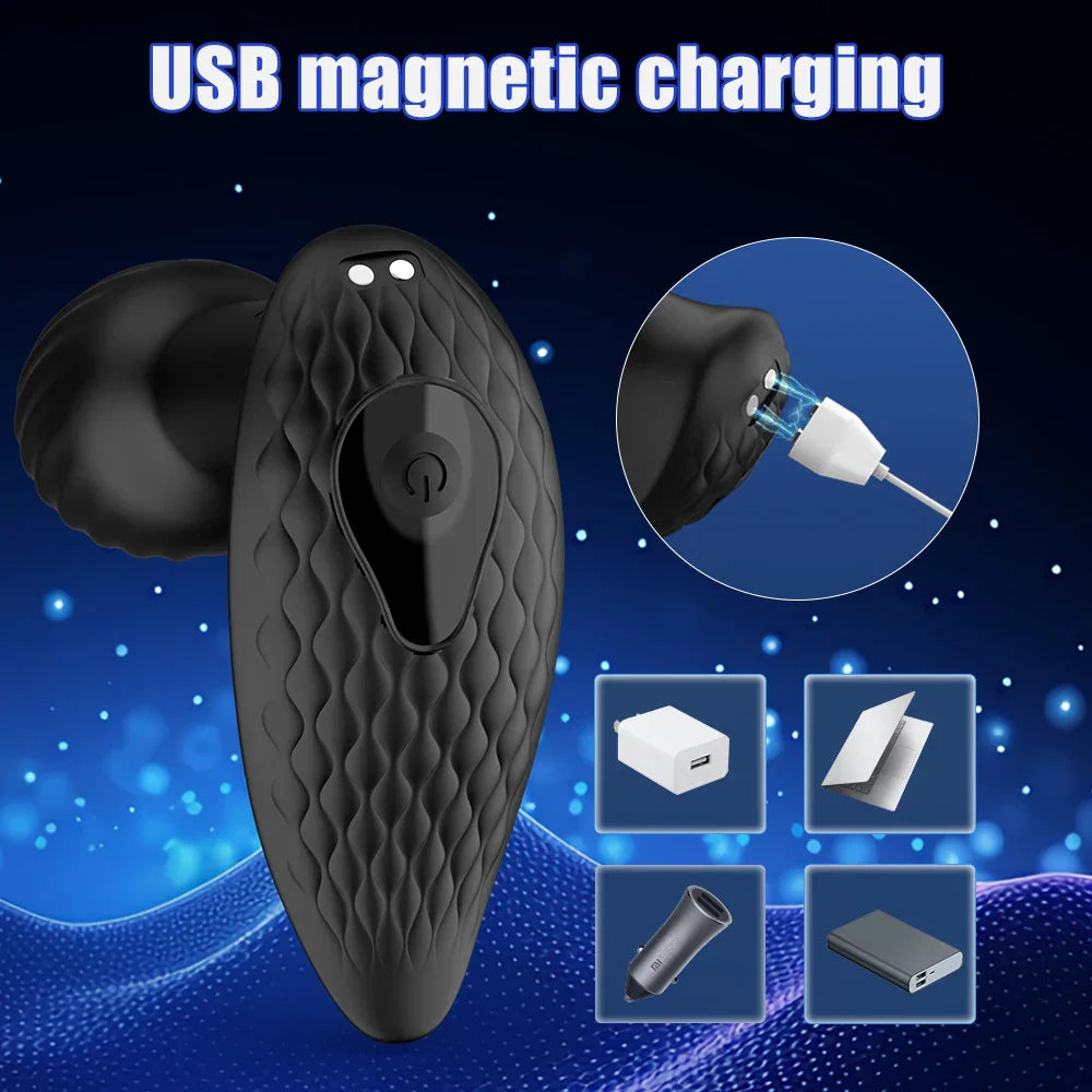 Wireless Remote 9 Modes Anal Plug Vibrator 360 Rotation Wearable Vibrating Butt Plugs Prostate Massage Adult Sex Toys For Women - buysextoyth