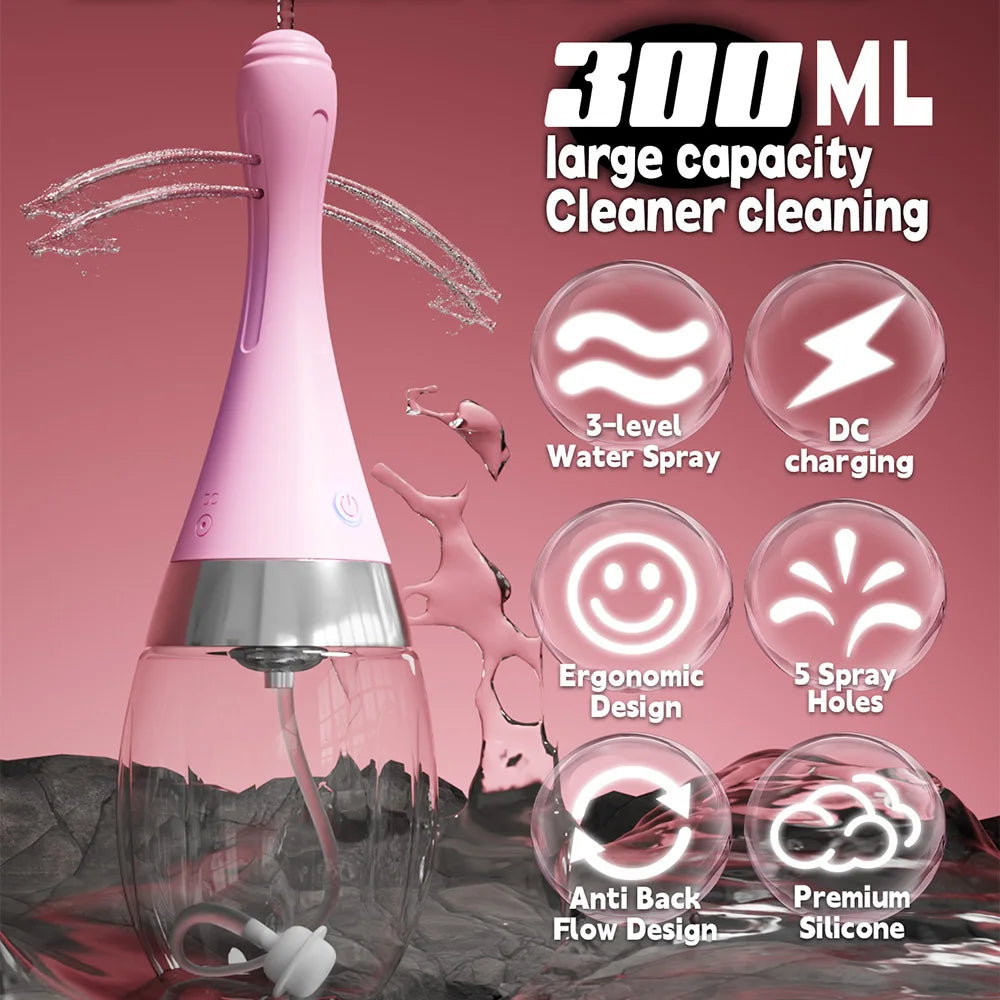 Enema Anal Douches Enema Bulb Silicone Nozzles Colon Cleanse Anti Backflow Shower Douche Enema Kit Anal Cleansing Feminine Care - buysextoyth