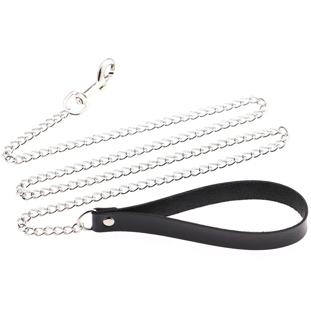 BDSM Different Style Fashion Punk Men Torques Necklace Gothic PU Leather Choker Collar Necklace Women Body Chain - buysextoyth