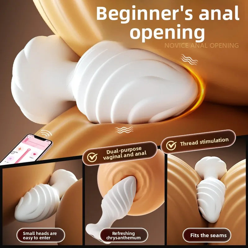 Butt Plug Anal Vibrator Prostate Massager for Men Wireless APP Vibrating Anal Plug for Women Adult Sex Toy for Gay Couples - buysextoyth