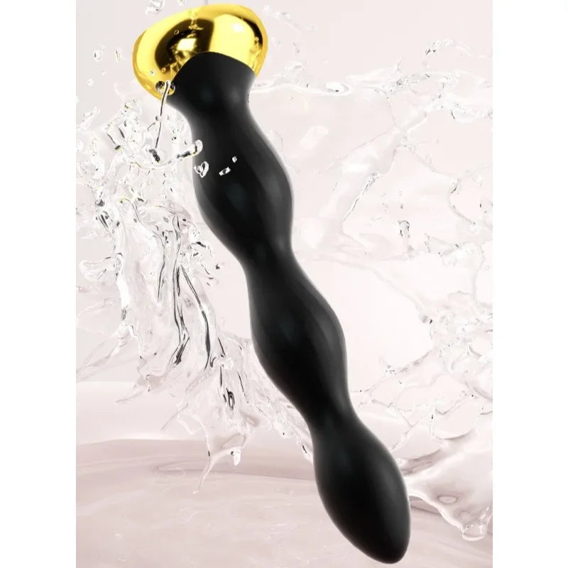 Anal Vibrator Electric Shock Anal Sex Plug Sex Toys Silicone Beads Vibrator Wireless Remote Control Anal Sex Toys for Women - buysextoyth