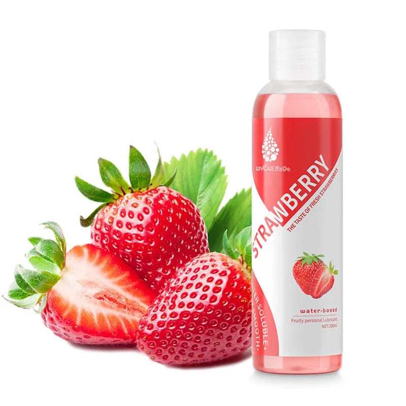 Fruit flavor Water Based Lubricant Lube Lubricants Gel Easy To Clean Products Lubricating Lotion 200ML - buysextoyth
