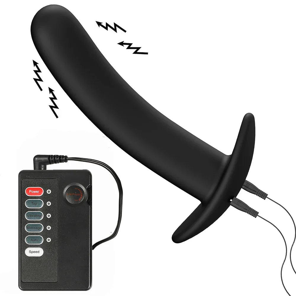 Shock Metal Anal Plug Beginner Remote Control Anus Dilation Prostate Massager Masturbation Tools Penis Stimulate BDSM Toys Adult - buysextoyth