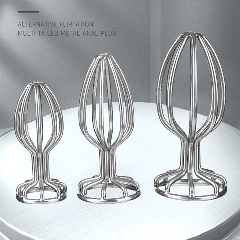 New Style Metal Anal Plug Hollow Out Butt Plug Dildo for Women Couple Masturbator Intimate Goods Anal Toys Sex Toys for Adults18 - buysextoyth