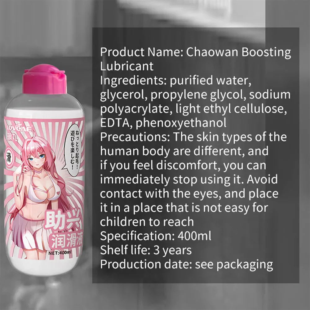 Water-Based Lube – Personal Lubricant for Men. Women & Couples. Travel Size. Non-Staining. Easy Clean-Up. Toy-Safe. 400ML - buysextoyth