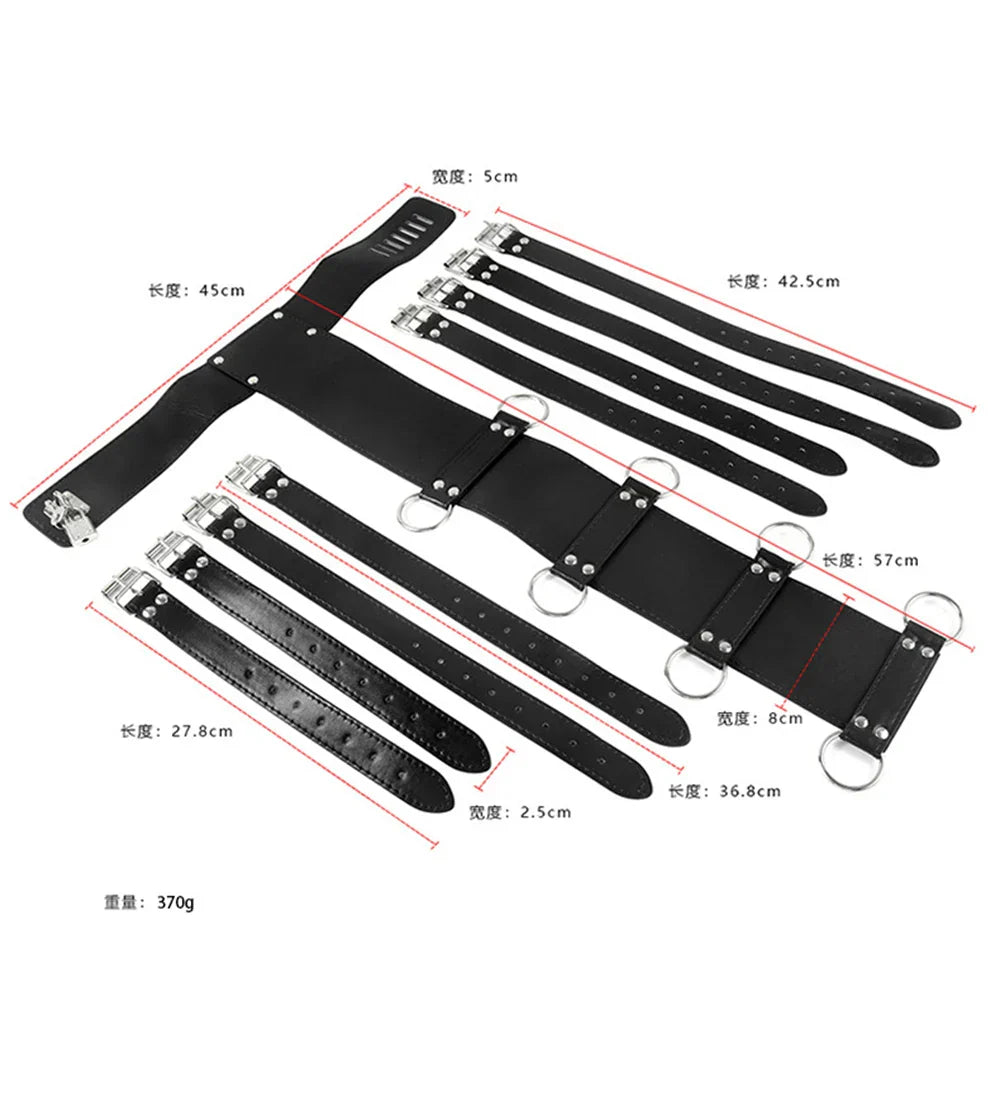 Behind Hadncuffs Collar BDSM Bondage Restraints Slave Armbinder Fetish Harness Erotic Sex Belt Erotic Products For Adult SM Game - buysextoyth