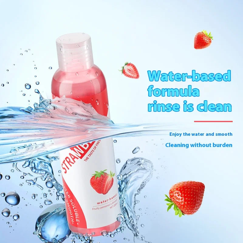 Fruit flavor Water Based Lubricant Lube Lubricants Gel Easy To Clean Products Lubricating Lotion 200ML - buysextoyth
