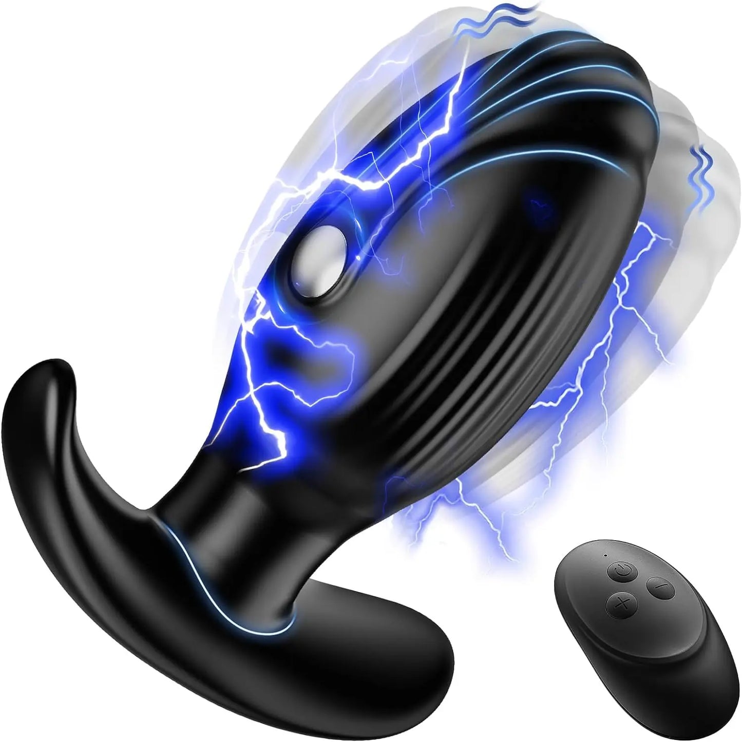 Electric Shock Anal Plug Vibrator Prostate Massager Wireless Buttplug 10 Vibrating & 3 Pulsed Modes Sex Toys for Couple Gay Women - buysextoyth