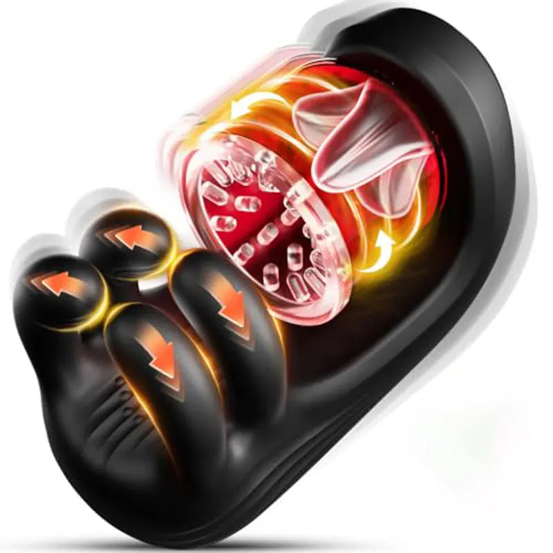 Tongue Licking Male Masturbator Blowjob Sex Machine Penis Stroker for Glans Training Stimulation Endurance Adult Sex Toy for Men - buysextoyth