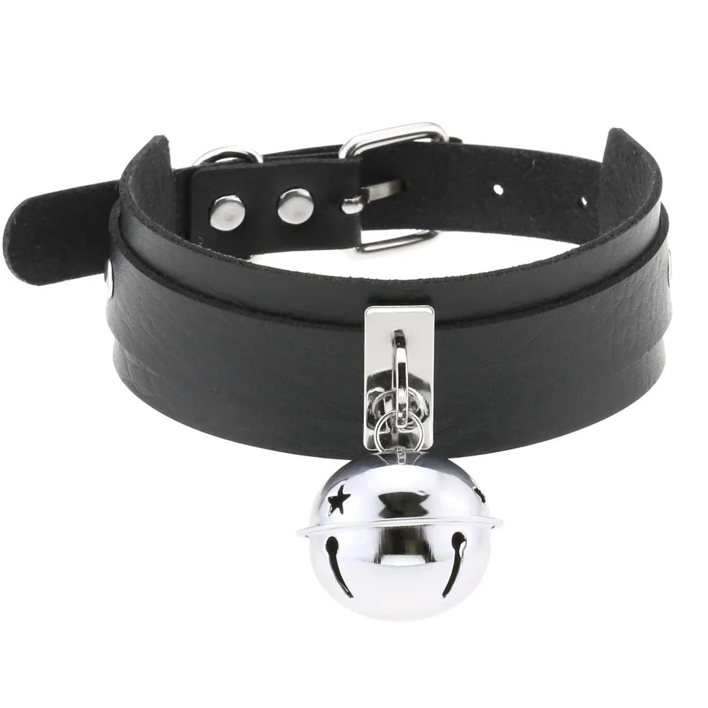 BDSM Different Style Fashion Punk Men Torques Necklace Gothic PU Leather Choker Collar Necklace Women Body Chain - buysextoyth