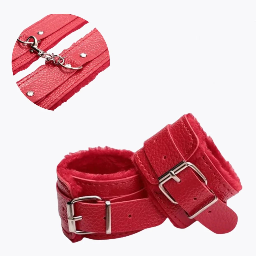 SM Handcuffs Sex Ankle Cuff BDSM Bondage Restraints Soft Plush Handcuff Adult Game 18+ Erotic Couple Sextoy Sex Supplies Shop - buysextoyth