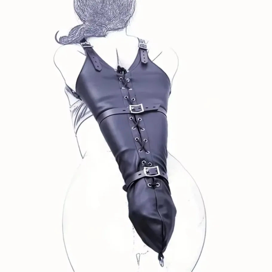 Adult Erotic Arm Restraints Sleeves BDSM Women's Bondage Leather Handcuffs Restraints Alternative Flirting Prison Toys Foreign - buysextoyth