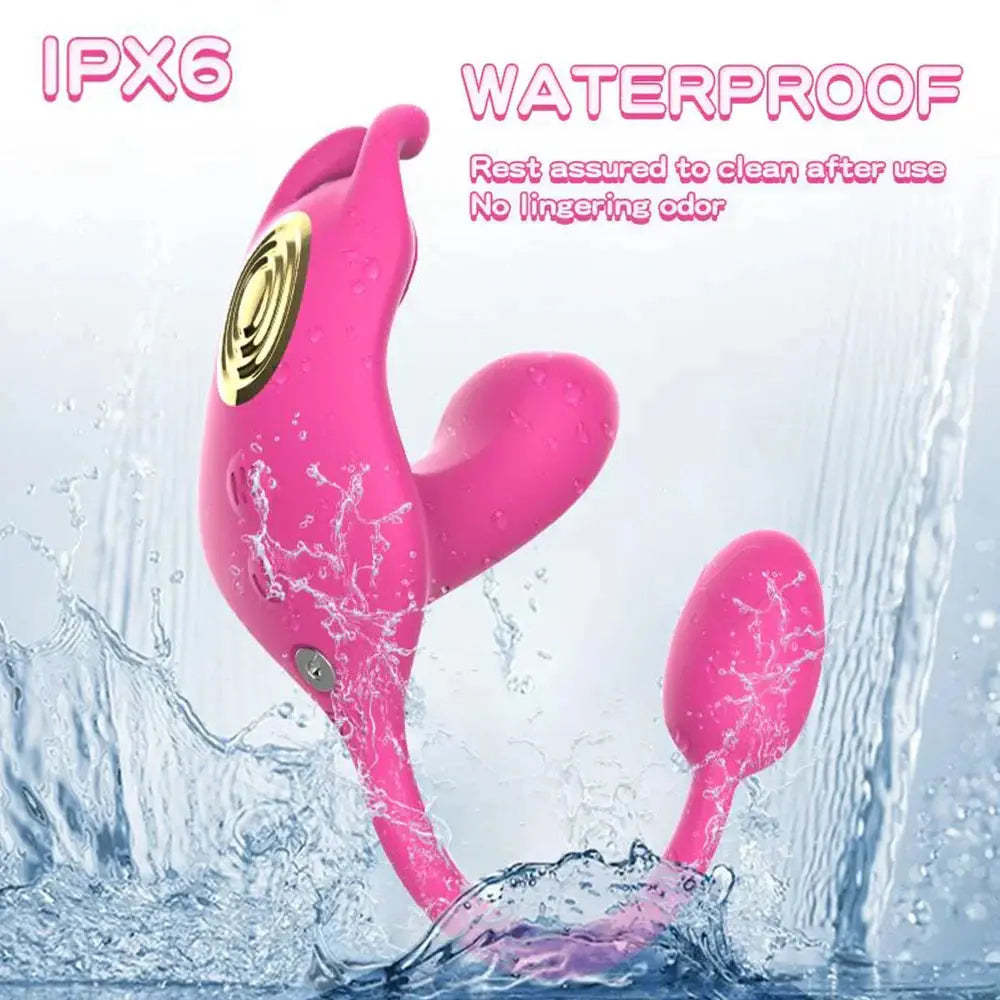 3 In 1 Wearable Vibrator Love Egg Female Masturbator Bendable Massage Stick Nipple Clitoris G-Spot Stimulation Sex Toy For Women - buysextoyth