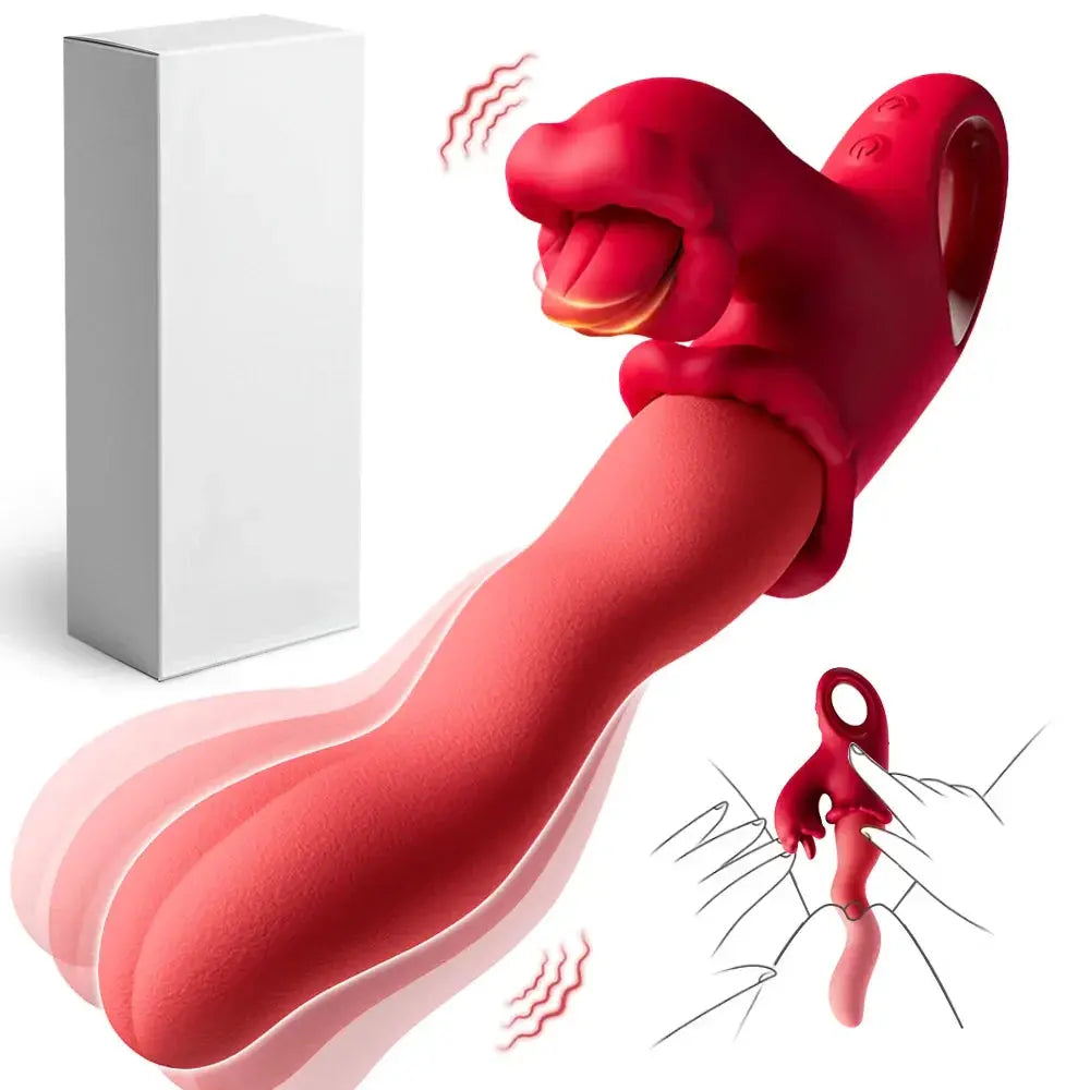3 IN 1 Clitoral Tongue Scroll Vibrator for Women Clit Nipples G-Spot Stimulator Female Vagina Massager Vibrator Adult Sex Toys - buysextoyth