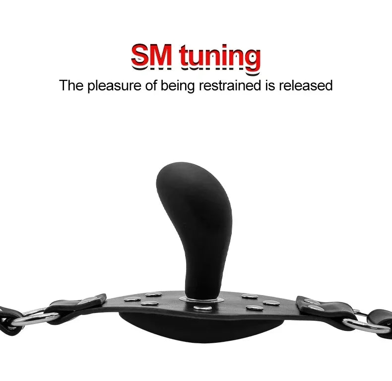 Mouth Gag Adjustable Ball Adult Games Flirting Fetish Roleplay BDSM Bondage Sex Toys For Women Couples No Vibrator For Women - buysextoyth
