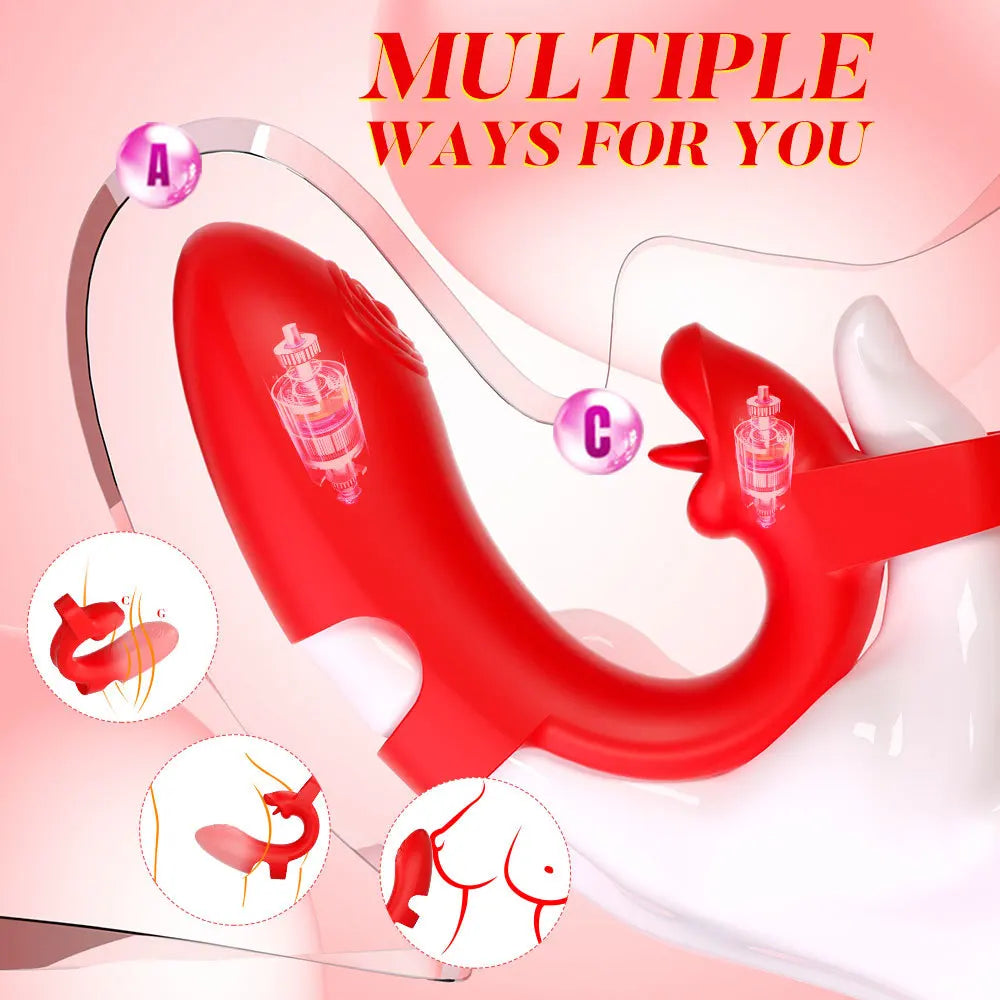 2in1 Wear Finger Vibrator Clitoral G Spot Trigger Stimulator 10 Speed Vaginal Massager Masturbation Sex Toy For women Adult 18 - buysextoyth