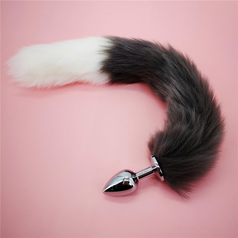 Soft Anal Plug Faux Fox Tail Cosplay Butt Plug Anal Sex Tail Stainless Smooth Steel Butt Plug Anal Sex Toys for Woman Couples - buysextoyth