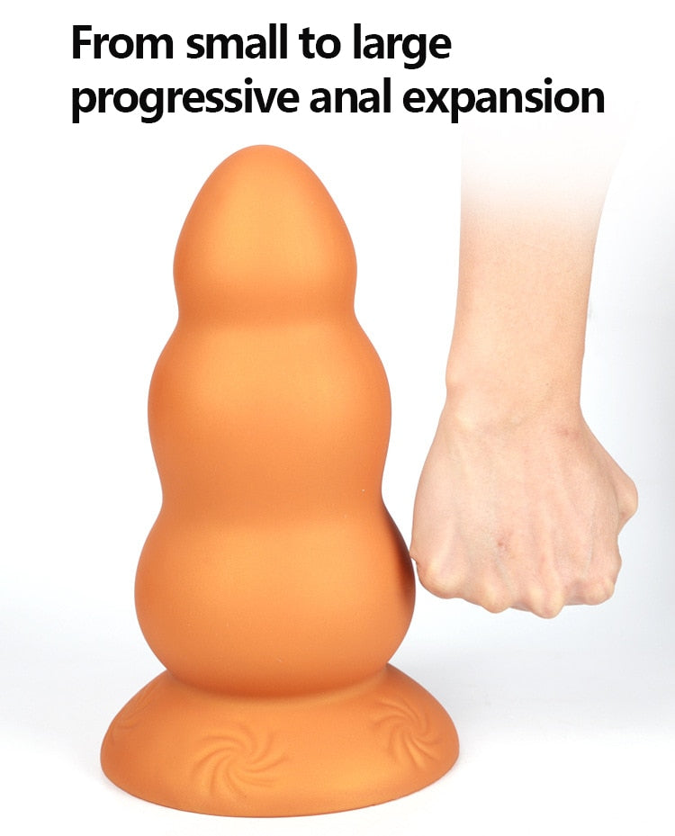 2022 Latest Huge Anal Plug Super Soft Silicone Dildo Anal Plug Anal Beads Prostate Massage Big Butt Plug Sex Toys for Men Women - buysextoyth