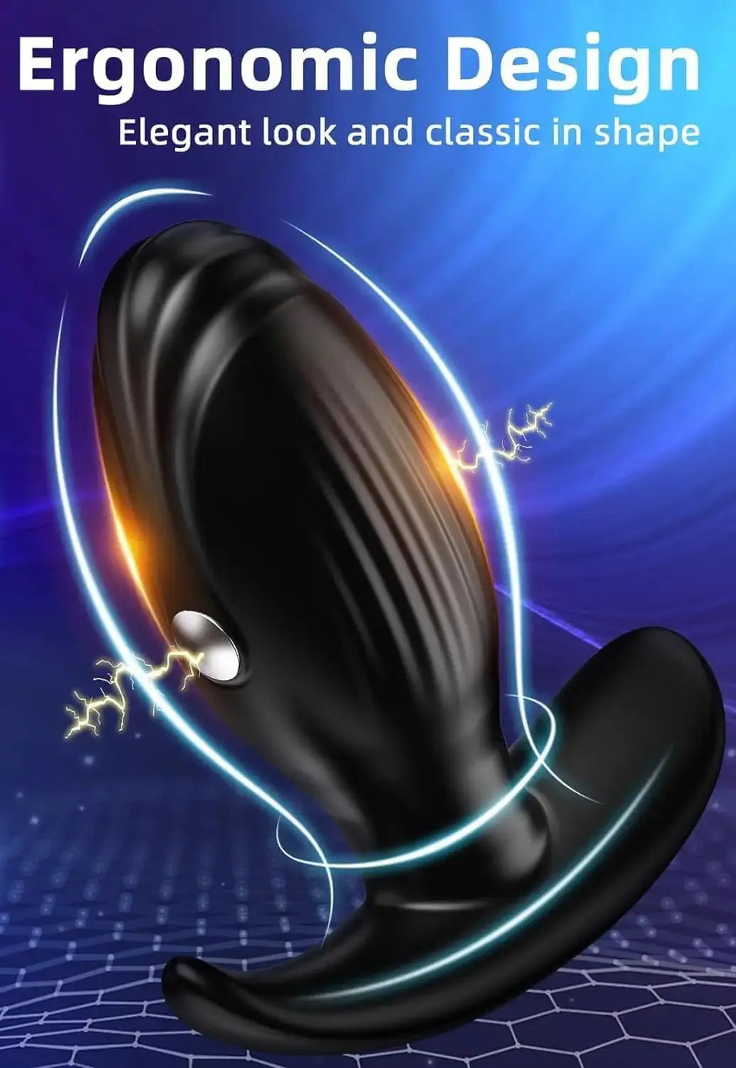 Electric Shock Anal Plug Vibrator Prostate Massager Wireless Buttplug 10 Vibrating & 3 Pulsed Modes Sex Toys for Couple Gay Women - buysextoyth