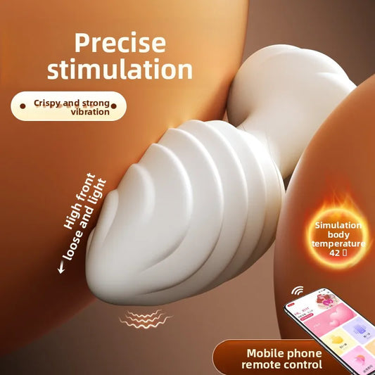 Butt Plug Anal Vibrator Prostate Massager for Men Wireless APP Vibrating Anal Plug for Women Adult Sex Toy for Gay Couples - buysextoyth