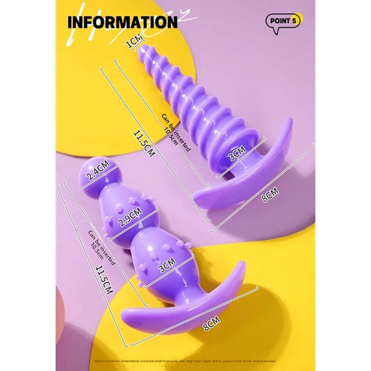 Adult Silicone Anal Beads Plug Intimates Accessories Fetish Bdsm Buttplug Tail Sex Toys Games Dilator Anus Erotic Gadgets - buysextoyth