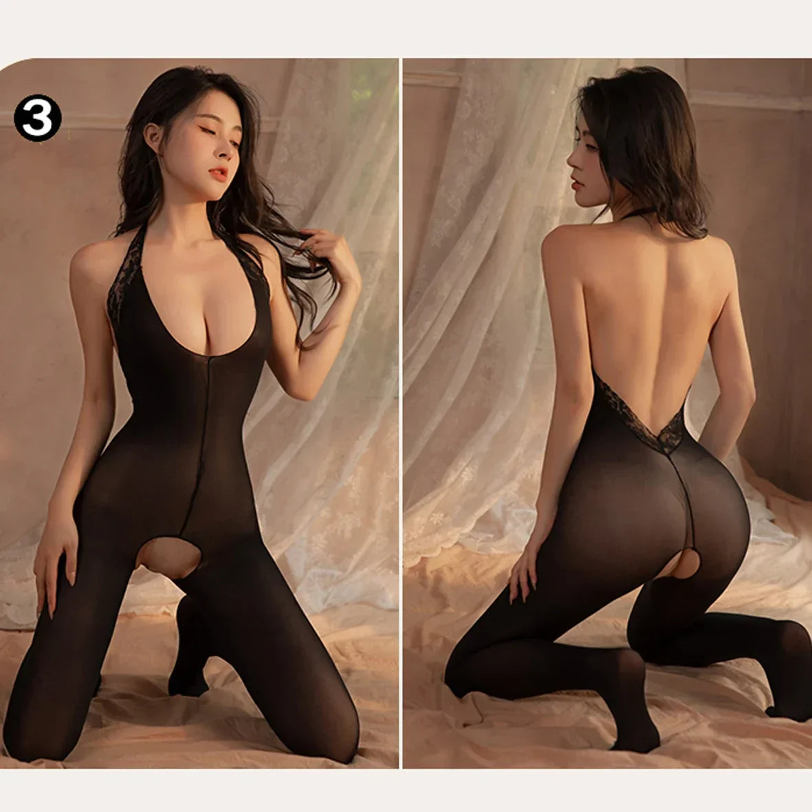 High Waist Pantyhose Mesh Stockings For Sex Sexy Porn Female Lingerie Fishnet Bondage Erotic Bodysuit Stretch Open Crotch Tights - buysextoyth