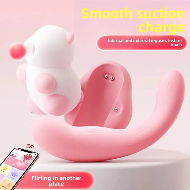 Bear Sucker Clitoris Sucking Vibrator Female Clit Nipple Oral Vacuum Stimulator Massager Sex Toys Adults Goods for Women - buysextoyth