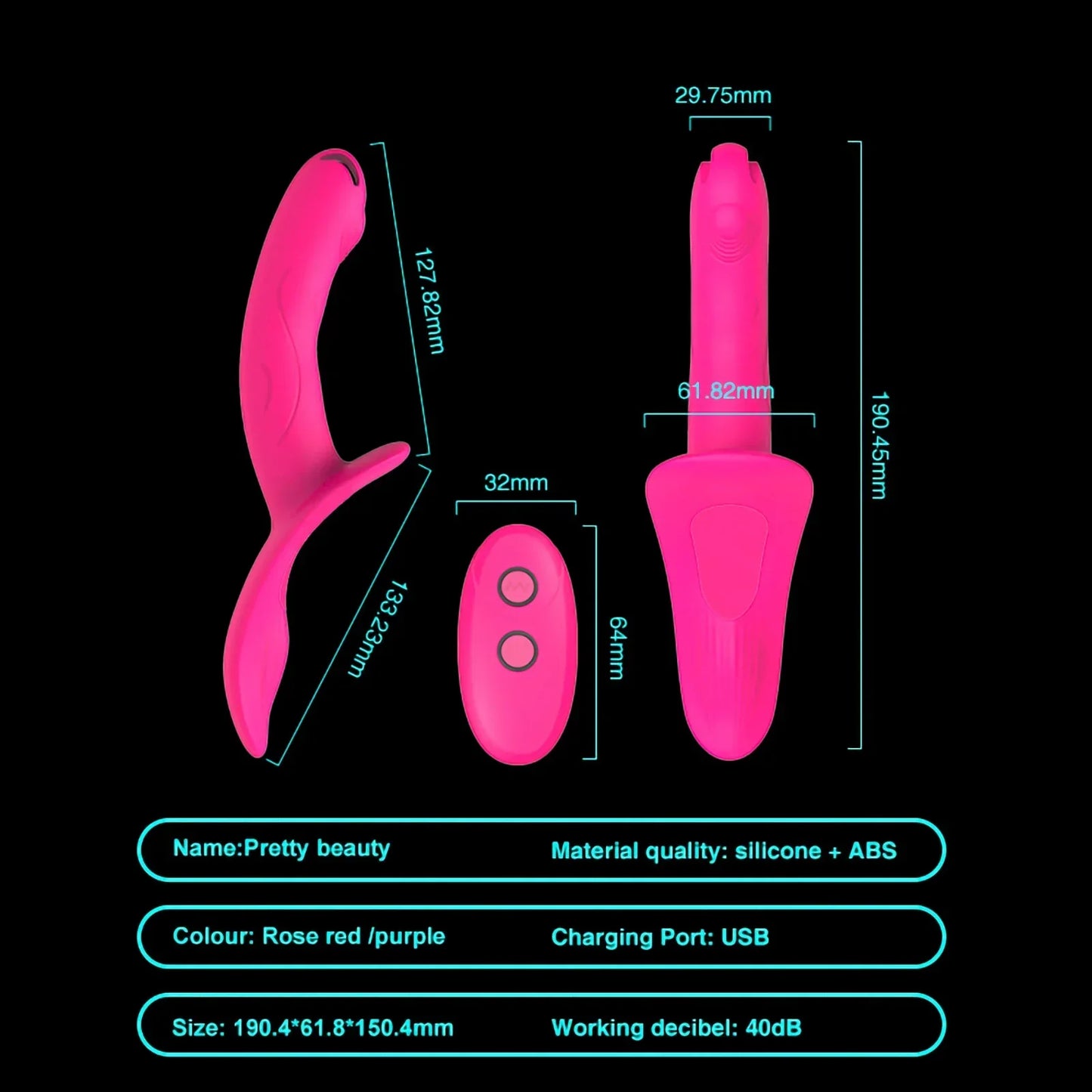 7 Speeds Wearable Double Vibrators For Women Lesbian Couples USB Rechargeable Strapless Strap on Dildo Female Adults Sex Toys - buysextoyth