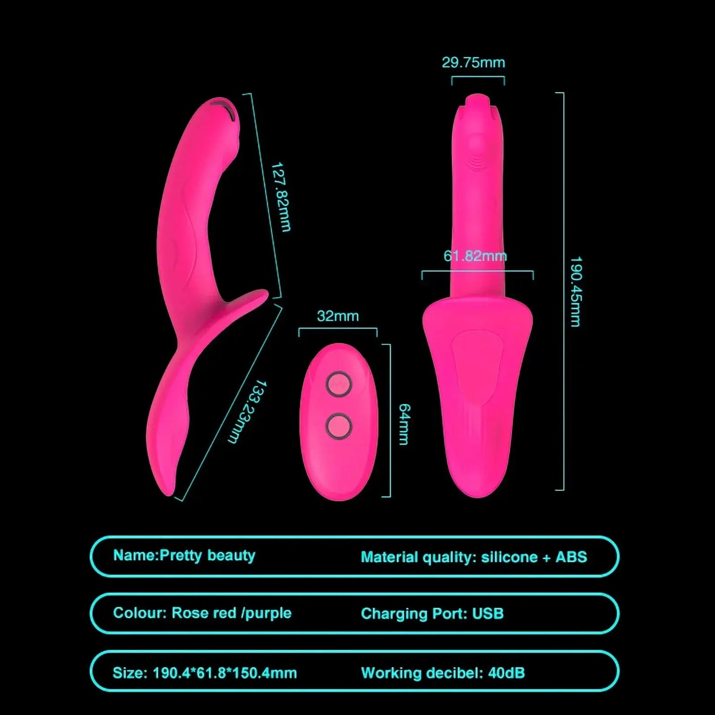 7 Speeds Wearable Double Vibrators For Women Lesbian Couples USB Rechargeable Strapless Strap on Dildo Female Adults Sex Toys - buysextoyth