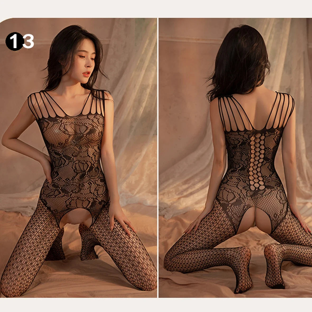 High Waist Pantyhose Mesh Stockings For Sex Sexy Porn Female Lingerie Fishnet Bondage Erotic Bodysuit Stretch Open Crotch Tights - buysextoyth