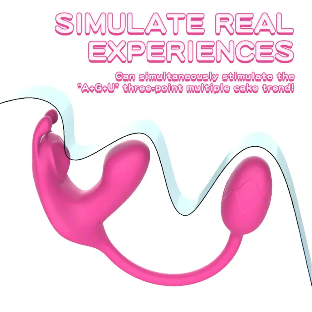 3 In 1 Wearable Vibrator Love Egg Female Masturbator Bendable Massage Stick Nipple Clitoris G-Spot Stimulation Sex Toy For Women - buysextoyth