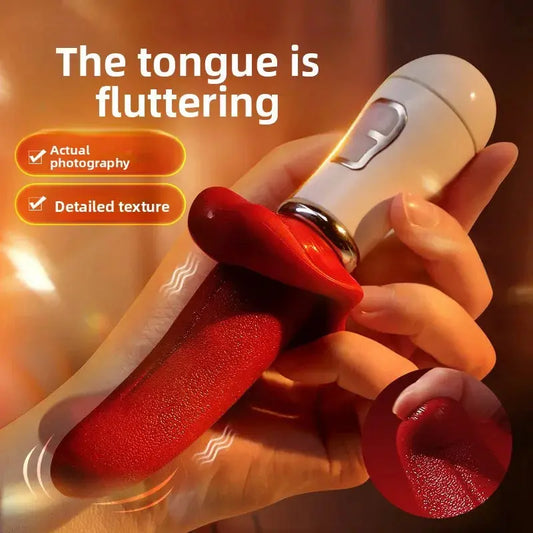 Powerful Tongue Licking Vibrator Adult Sex Toy For Women Female Masturbation Nipple Vagina Clitoris Stimulator G Spot Vibrators - buysextoyth