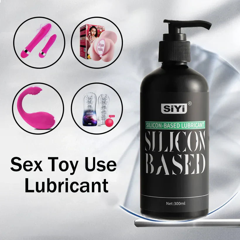 120ml/300ml Silicone-Based Lube with Press Pump. Long-Lasting Stringy Anal Lubricant Suitable for Bathroom and Underwater Use - buysextoyth