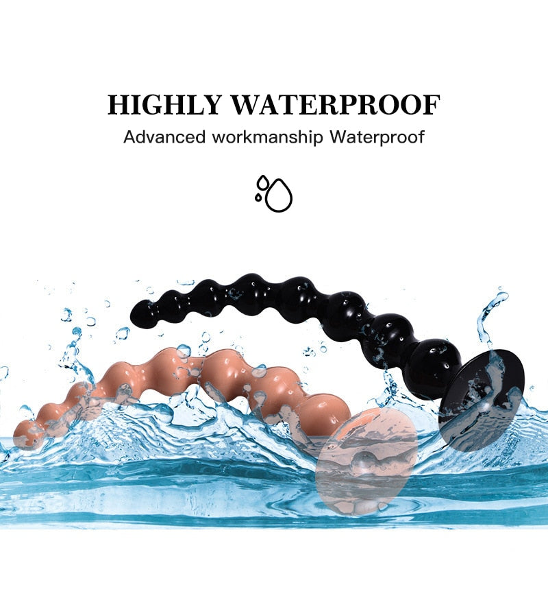 360mm Long Anal Plug 8 Beads Sex Toys for Female Gays Anus Prostate Massager Masturbator Anal Bead Balls Butt Sex Product Toys - buysextoyth