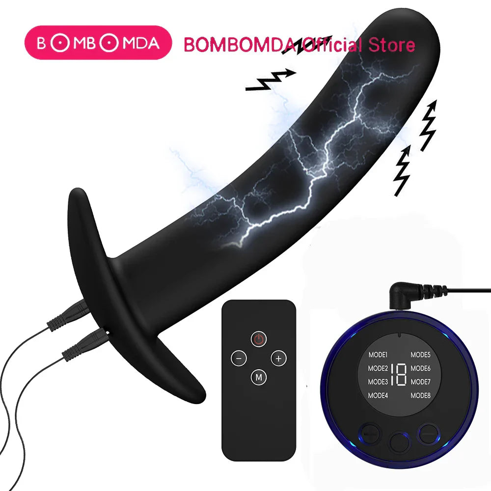 Shock Metal Anal Plug Beginner Remote Control Anus Dilation Prostate Massager Masturbation Tools Penis Stimulate BDSM Toys Adult - buysextoyth