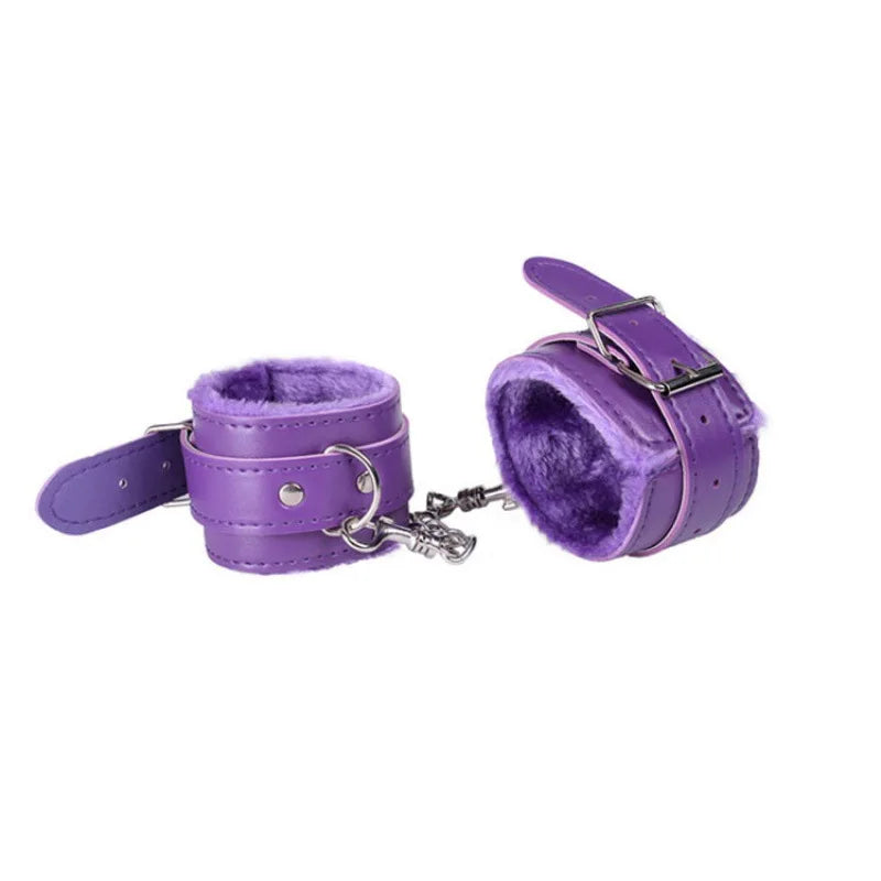 SM Handcuffs Sex Ankle Cuff BDSM Bondage Restraints Soft Plush Handcuff Adult Game 18+ Erotic Couple Sextoy Sex Supplies Shop - buysextoyth