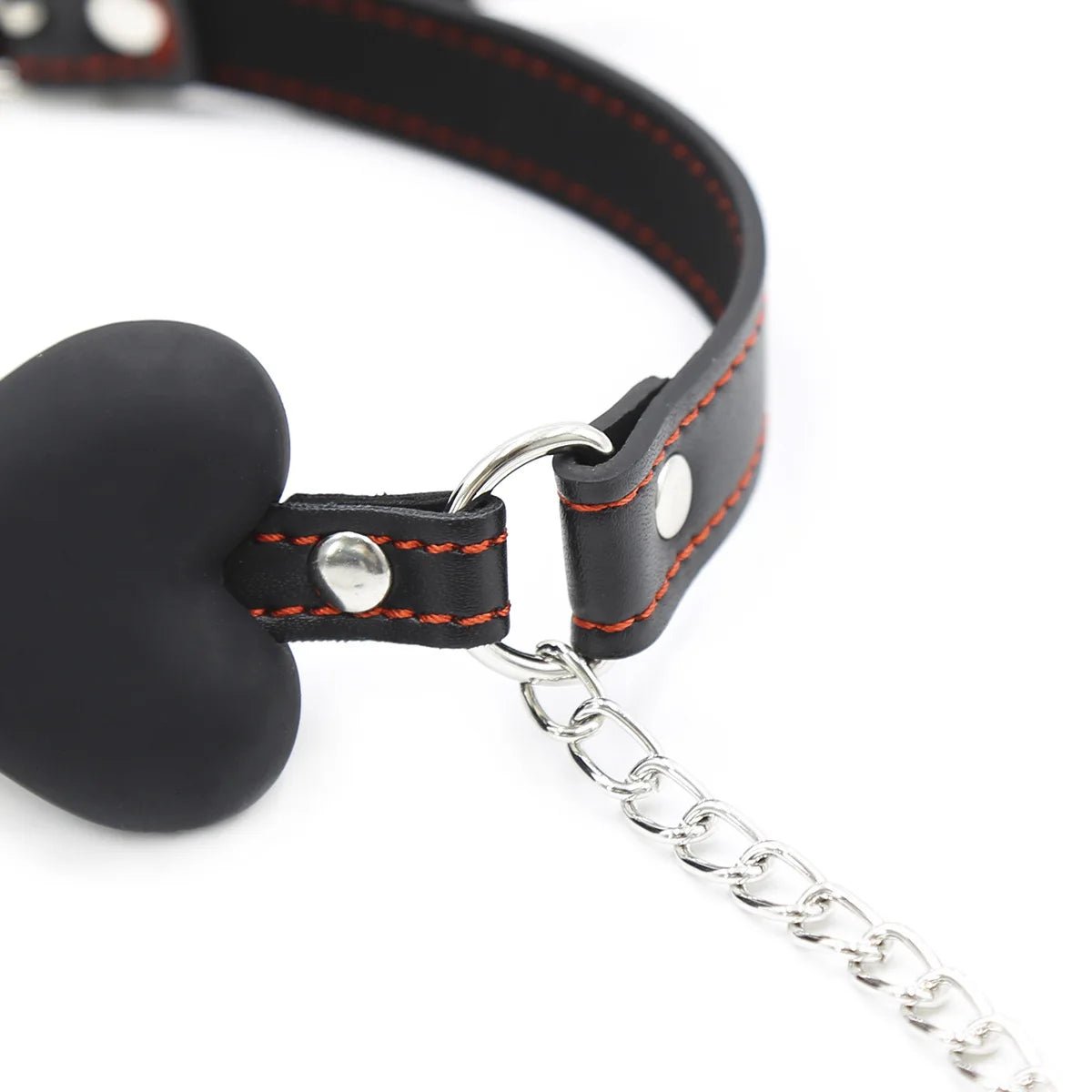 SM Sexy Leather Mouth Plug and Nipple Clamps. Silicone Dog Bone for BDSM. SM Bondage Game for Couples Enhance Sex Pleasure - buysextoyth