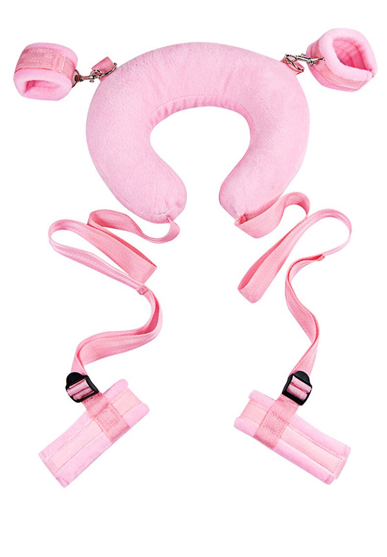SM Bondage Restraints Slave Straps Pillow Sex Toys for Women Couples Handscuff Neck Ankle Cuffs Adult Games Sex Products - buysextoyth