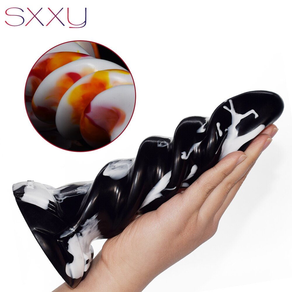 SXXY Anal Plug Twist Fun Sex Toys Textured Dildo G Spot Masturbate Anus Massage Penis Rippled Shaft Female Maturbate Sexy Shop - buysextoyth